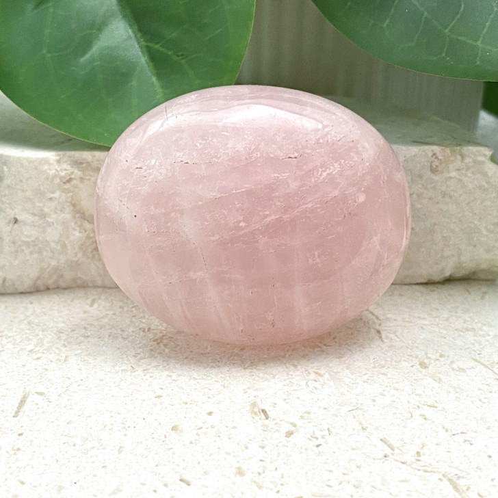 Rose Quartz Palm Stone