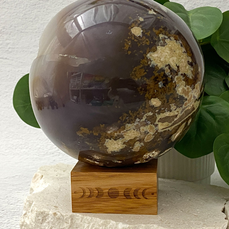 Quartz Druzy Agate Geode Sphere 13cm