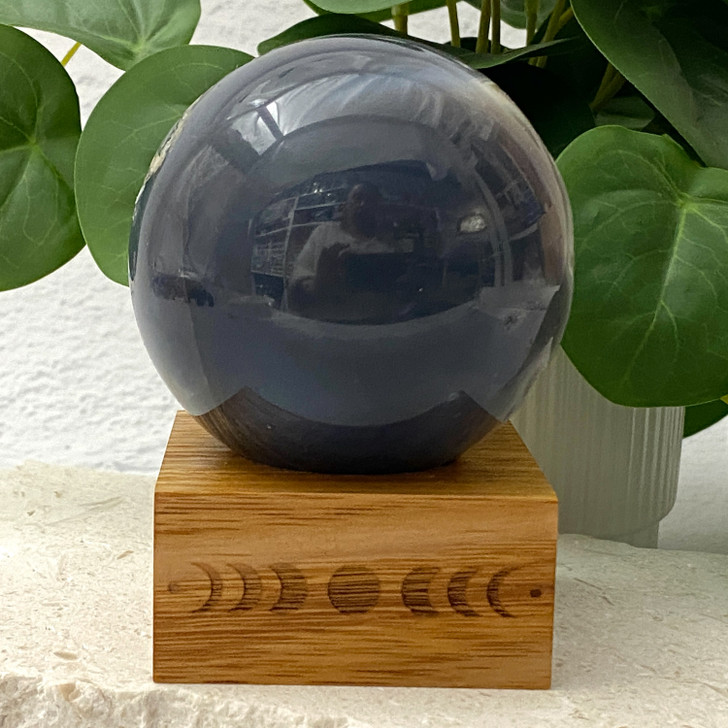 Quartz Druzy Agate Geode Sphere 7.7cm