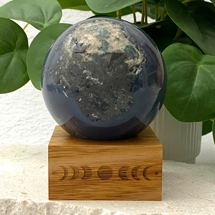 Quartz Druzy Agate Geode Sphere 7.7cm