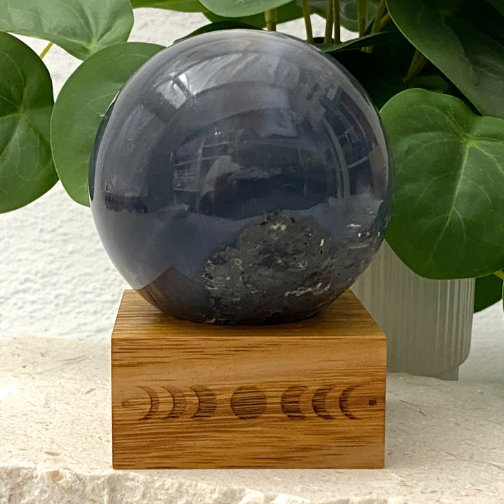 Quartz Druzy Agate Geode Sphere 7.7cm
