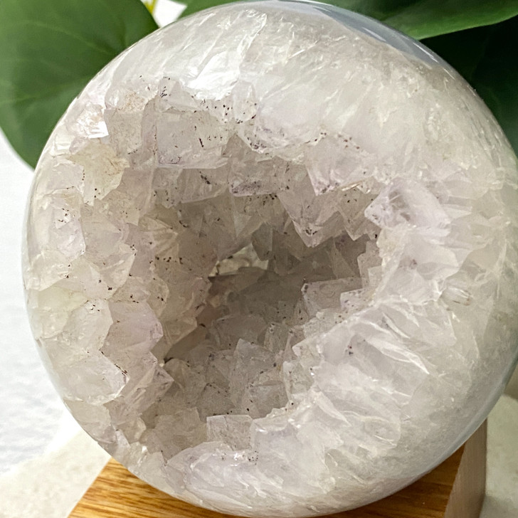 Quartz Points Agate Geode Sphere 8.9cm