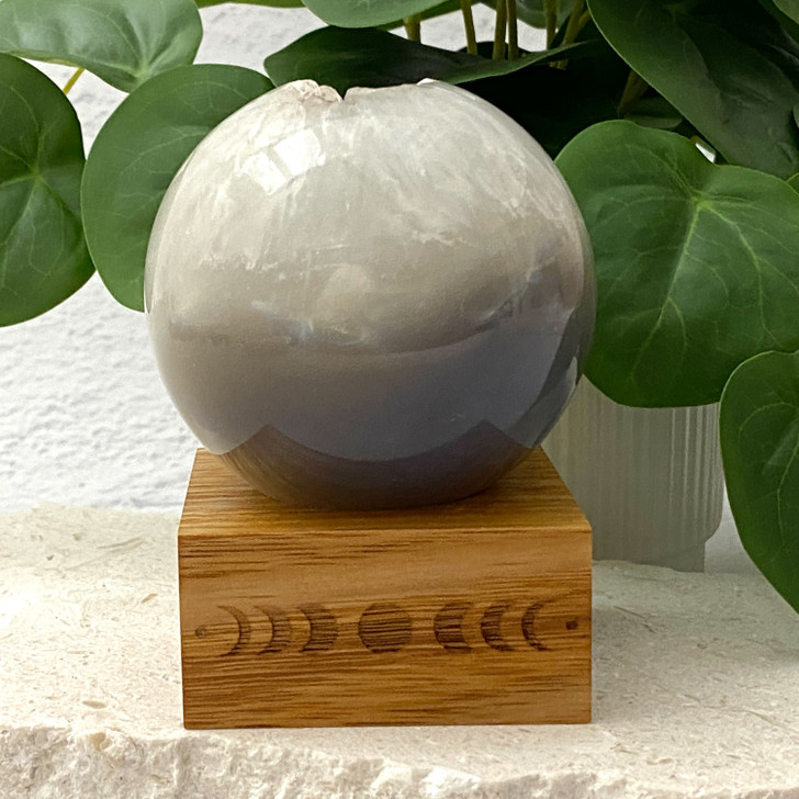 Quartz Points Agate Geode Sphere 7.6cm