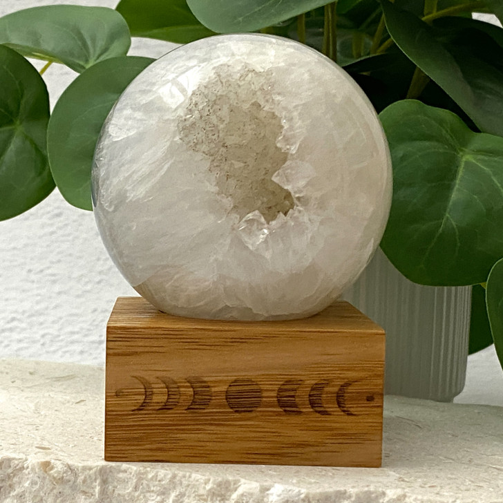 Quartz Points Agate Geode Sphere 7.6cm