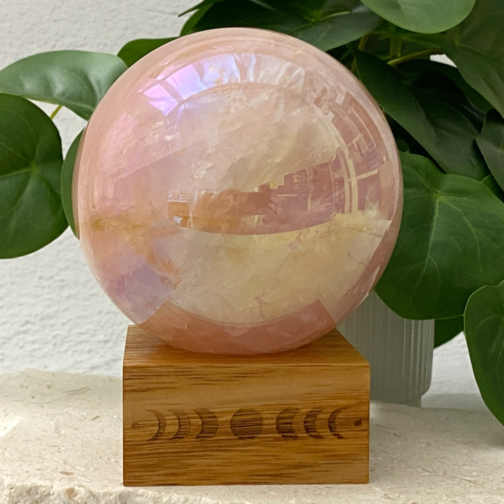 Rose Aura Quartz Sphere 9.3cm