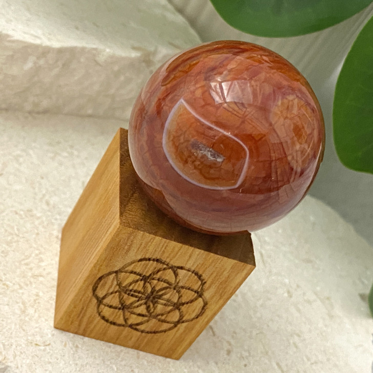 Fire Agate Sphere 4cm