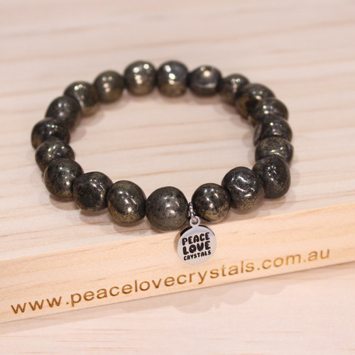 Pyrite stone hot sale bracelet