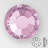 ss20 LIGHT AMETHYST HOT FIX - PRECIOSA MAXIMA Flat Back, 15 facets, foiled
