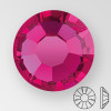 ss34 FUCHSIA - PRECIOSA MAXIMA Flat Back, 18 facets, foiled