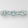 3.5 inches 3x Octagon Crystal Silver Rhinestone Connector, ss18, ss14.5, 12x10mm Octagon