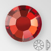 ss30 RED FLAME HOT FIX - PRECIOSA MAXIMA Flat Back, 18 facets, foiled