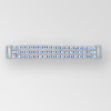 4 inch 3-row ss14.5 Crystal AB Silver Rhinestone Connector