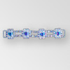 4.5 inch 4 Octagon ss18 Crystal AB Silver Rhinestone Connector, ss14.5, ss18, Oct 12x10