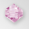 4mm MC Preciosa Bicone (Rondelle) Bead, Lt. Amethyst AB color