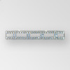 6 inch 4-row Rhinestone Connector, Crystal, Gold, ss12, ss18