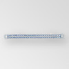 6 inch ss14.5 2-row Crystal Silver Rhinestone Connector
