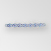 6 inch ss29/ss18 Crystal AB Silver Rhinestone Connector