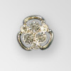 Crystal, Silver 20mm Rhinestone Button