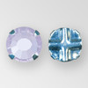 Flat Back Alexandrite, Silver Setting ss12 MC Rosemontee
