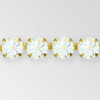 Rhinestone Chain, Machine Cut White Opal, Raw ss29