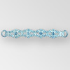 4 inch Crystal Silver Connector, ss18, ss29