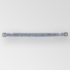 10 inch 2-row open (no connected) ss18 Crystal AB Silver Rhinestone Connector