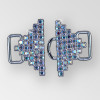 1.25 inch Crystal AB Silver Robmus Closure, ss8.5 (30% applied; limited - time special)