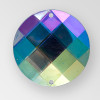 22mm Acrylic Round Sew-On Stone, Crystal AB color