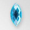 20x9mm Acrylic Navette Sew-On Stone, Blue Zircon color
