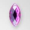 23x10mm Acrylic Navette Sew-On Stone, Amethyst color