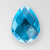 30x20mm Acrylic Pearshape Sew-On Stone, Blue Zircon color