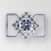 0.75 inch square Crystal Silver connector, ss8.5, ss34
