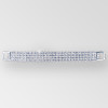 6 inch 4 row Rhinestone Connector in Crystal Silver, ss14.5
