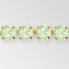 Rhinestone Chain, Machine Cut Maxima Chrysolite Raw ss29