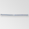 12 inch 2-row Crystal AB Silver Closure, ss18