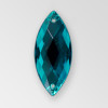 26x12mm Acrylic Navette Sew-On Stone, Indicolite color