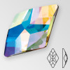 6x4mm MC Rhombus, Crystal AB, foiled
