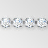 Rhinestone Chain, Machine Cut Crystal, Silver Plated ss45