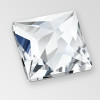 MC Hot Fix Flat Back Pyramid in Crystal color, size 5x5mm, foiled