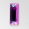 18x7mm Acrylic Baguette Sew-On Stone, Rose  color