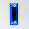 18x7mm Acrylic Baguette Sew-On Stone, Sapphire  color