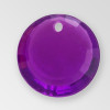 8mm Acrylic Round Pendant, Amethyst color