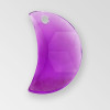 14mm Acrylic Half Moon Pendant, Amethyst color