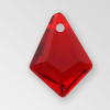 14mm Acrylic Briolette Pendant, Siam color