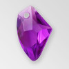 14mm Acrylic Radiant Pendant, Amethyst color
