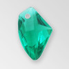 14mm Acrylic Radiant Pendant, Emerald color