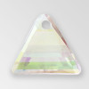 11mm Acrylic Triangle Pendant, Crystal AB color
