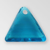 13mm Acrylic Triangle Pendant, Indicolite color