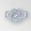 2 inch Crystal Silver Rhineston Connector, ss8.5, ss14.5, ss18, oval 8x6 (30% applied; limited - time special)