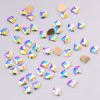 Crystals for Nail Art - 7x6mm Fan,  CRYSTAL AB color